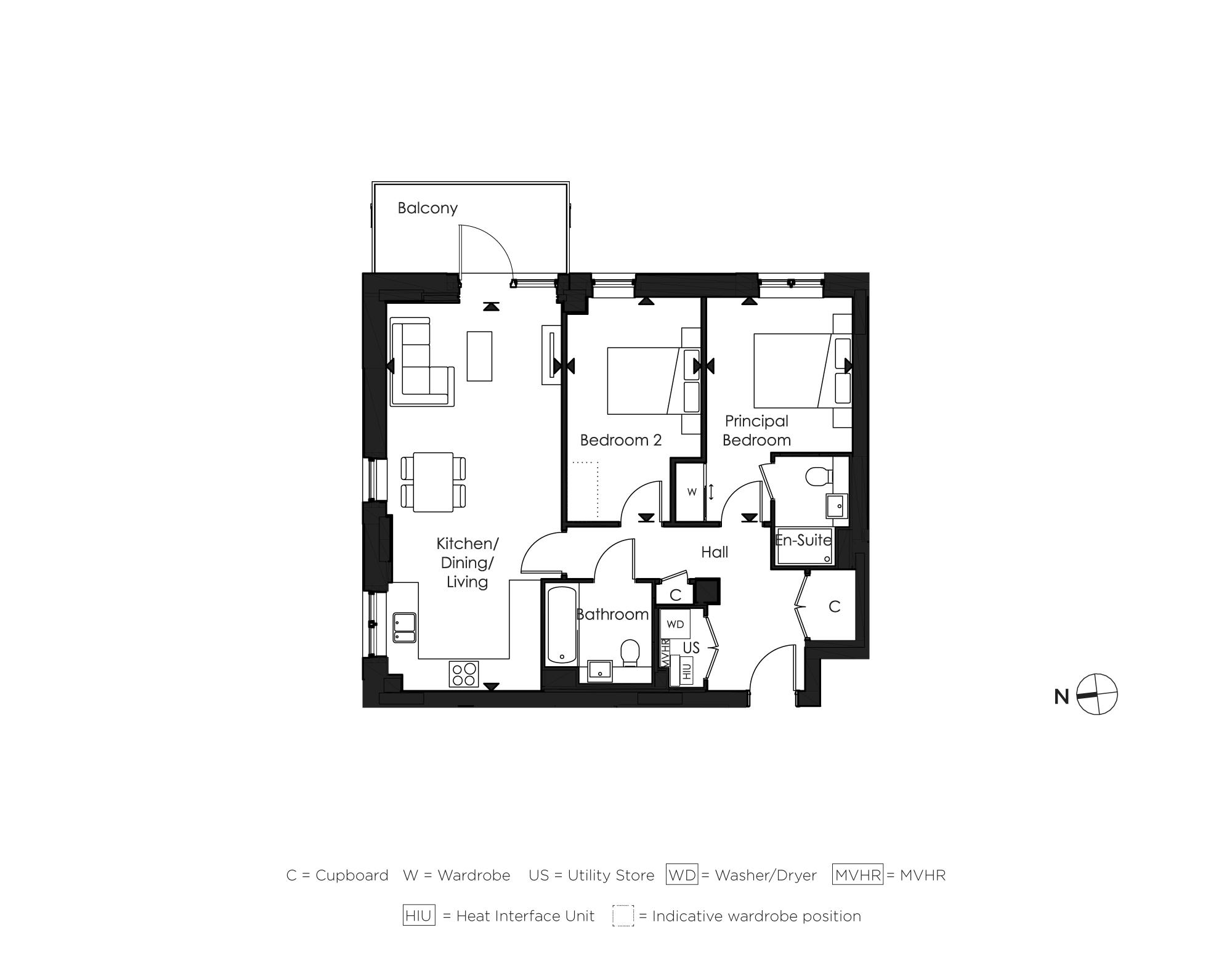Apartment 921 Floor Plan