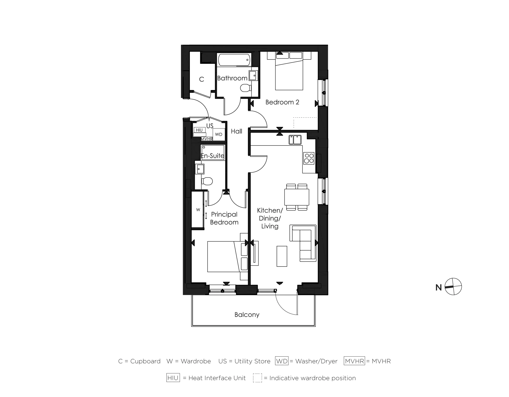 The Empire, Apartment 925 floorplan