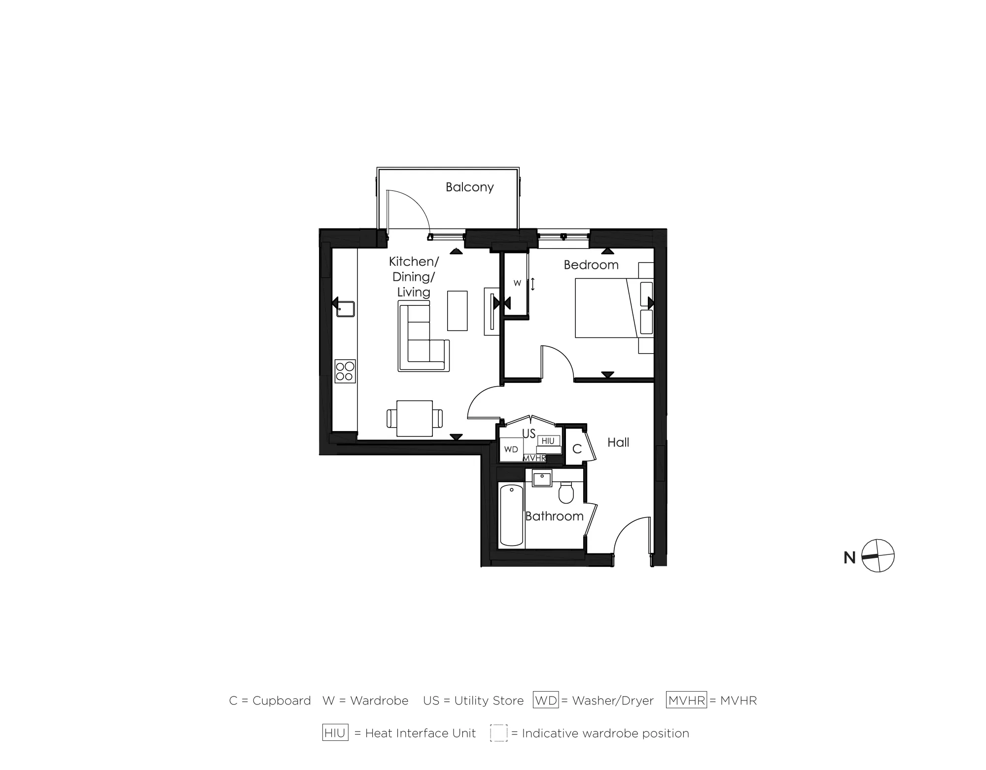 The Empire, Apartment 922 floorplan