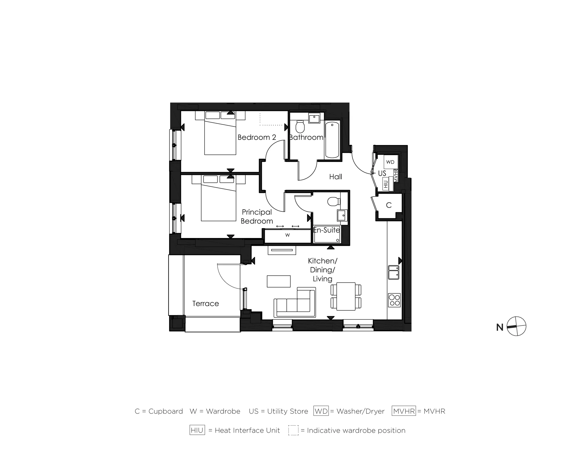 The Empire, Apartment 928 Floorplan