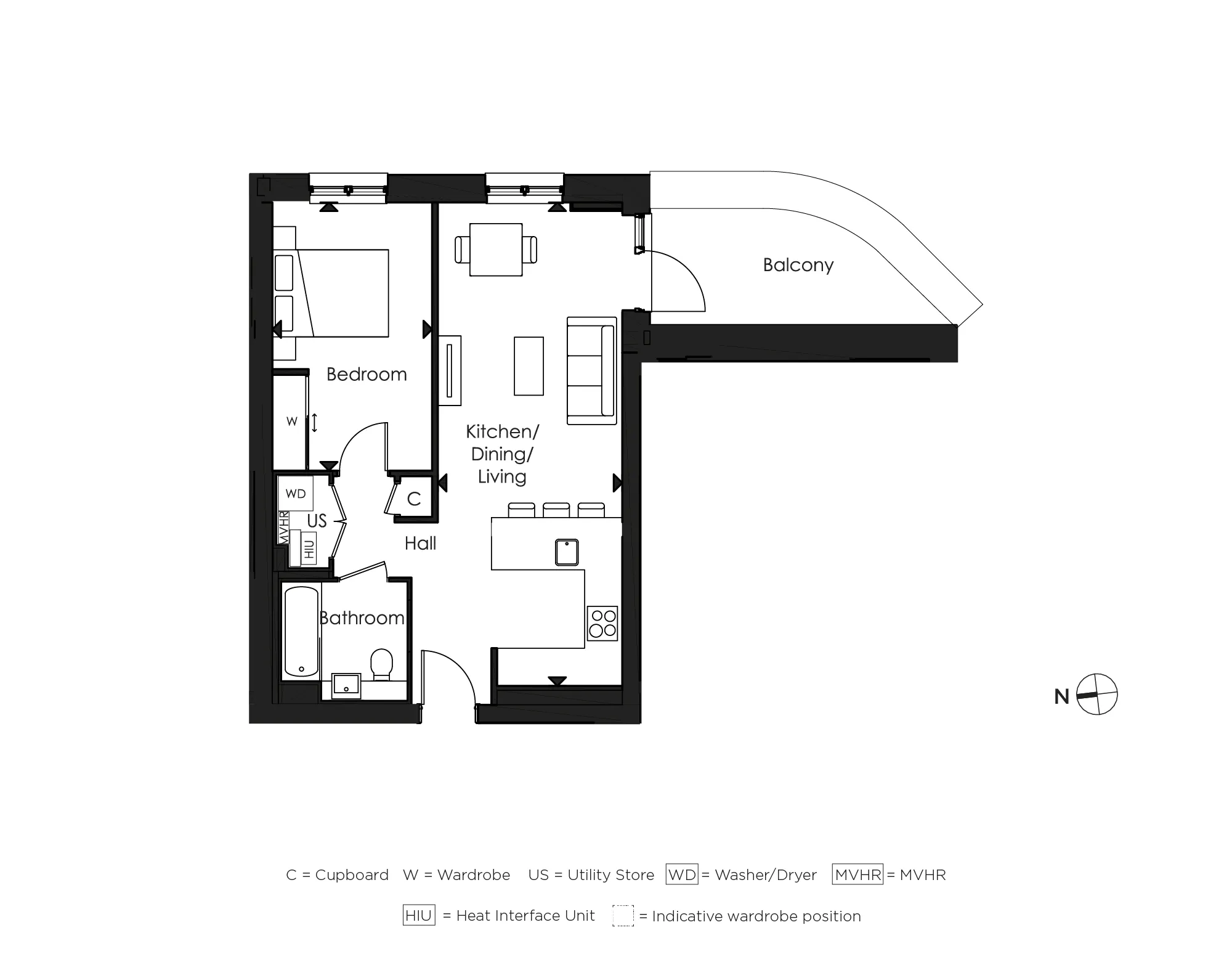 The Liberty, Number 606 Floorplan