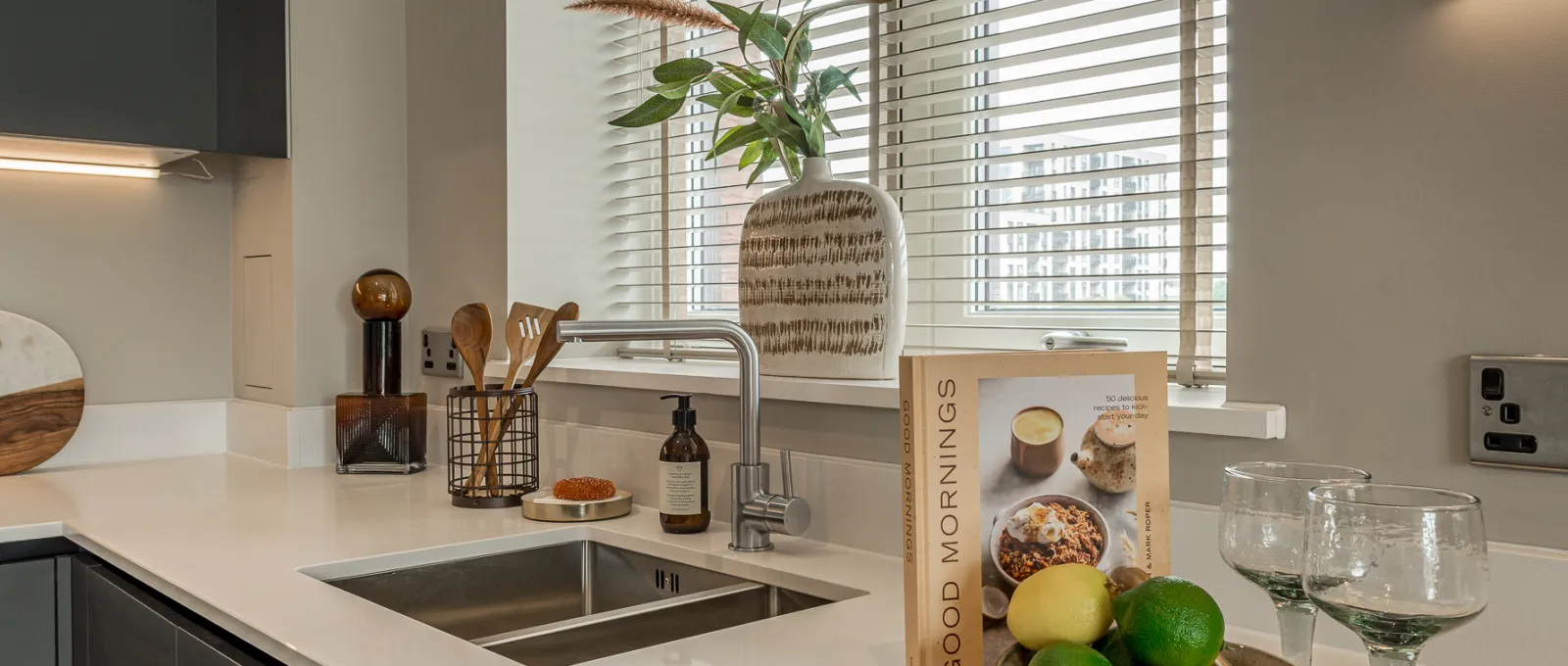 kitchen sink & window close up