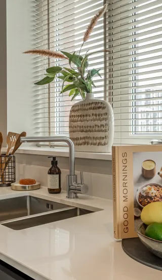 kitchen sink & window close up