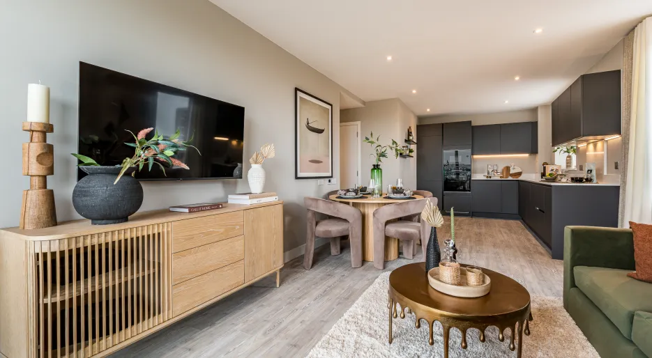 Living room view from sofa