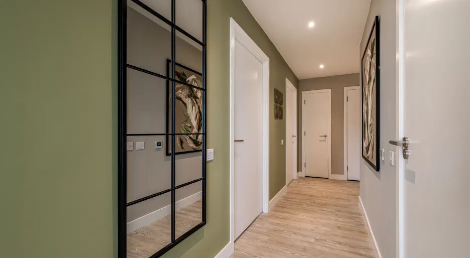 hallway mirror landscape