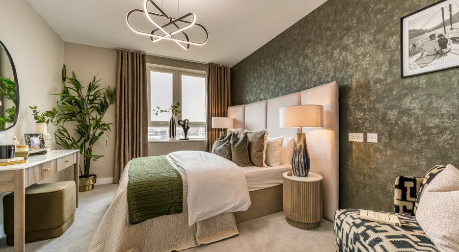 Dagenham Green, 2 bed show home, Principal Bedroom