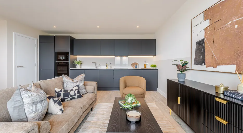 Apartment 651, 2 bedroom 2 bathroom, Living / Kitchen 