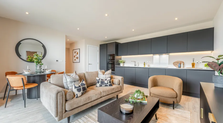Apartment 651, 2 bedroom 2 bathroom, Living / Kitchen / Dining