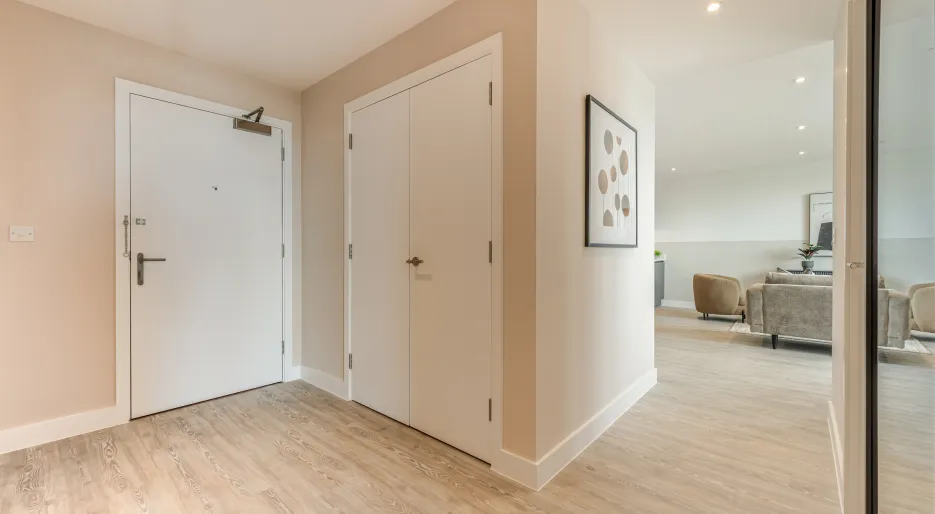 Apartment 651, 2 bedroom 2 bathroom, hallway