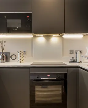 Apartment 646, the Liberty Kitchen area
