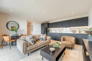 Dagenham Green, 2 bed show home, Living space